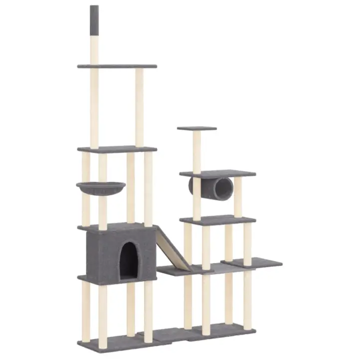 Rascador para Gatos with postes de isal gris obscure279 cm - 1