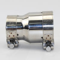 Conector De Reducción De Tubo De Escape Universal Para Coche Acero Inoxidable 54mm a 66mm Diámetro Exterior Pieza Individual - details 0