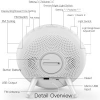 Reloj De Alarma Inteligente MOES WiFi Con Luz De Despertar Y 7 Colores Compatible Con Alexa Y Google Home Función De Atardecer/Alba - details 10