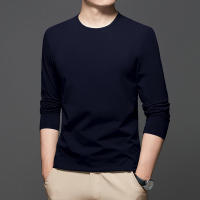 Camiseta De Algodón Para Hombre 2024 Con Cuello Redondo Y Mangas Largas Para El Verano Cómoda Y Transpirable Estilo Casual - details 17