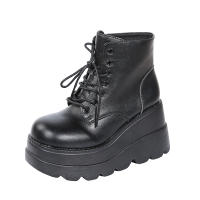 SP Nuevas Botas Martin de mujer de gran tamaño con Suela de plataforma, punk Callejero, BOTAS de Mujer con Cordones de Charol en fashion. - details 6