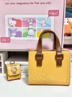 Bolso De Hombro Sanrio Hello Kitty 2024 Kawaii Bolso De Mano Dibujos Animados Cumpleaños Regalo Para Niñas Material De Textura Premium - details 12