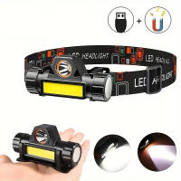 Linterna Frontal LED Mini Potente Recargable USB Impermeable Para Camping Pesca Torcha Frontal Con Luz De Escenario - details 1