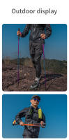 MAP BROTHER M3031 N-Pole Poles De Camuflaje Plegables Para Senderismo Y Correr Outdoor Palas De Caminar De Aleación De Aluminio 7075 Con Cierre Rápido Y Punta De Rodamiento De Tungsteno Cobalto - details 10