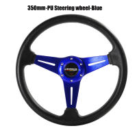 Volante De Simulación De Carreras 350mm/14 Pulgadas Universal De Aluminio Y Cuero PU Para Juegos De Carreras - details 9
