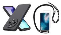 Funda para Xiaomi Redmi 14C (4G) Silicona Gel TPU Colgante Cordon Negro GCO + Protector Pantalla Movilear - details 0
