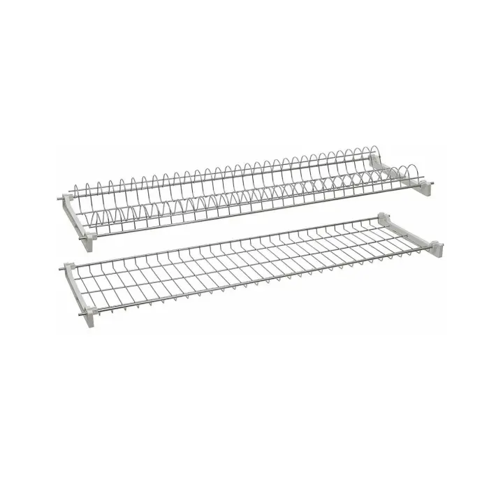 Mediawave tienda estante escurridor 13902 para colgar acero 86cm con Scola Vajilla Gafas - 1