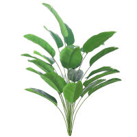 Planta Artificial De Palma Tropical Grande 65-90cm Plástico Realista Monstera Para Decoración De Jardín Y Fiestas En Casa - details 6