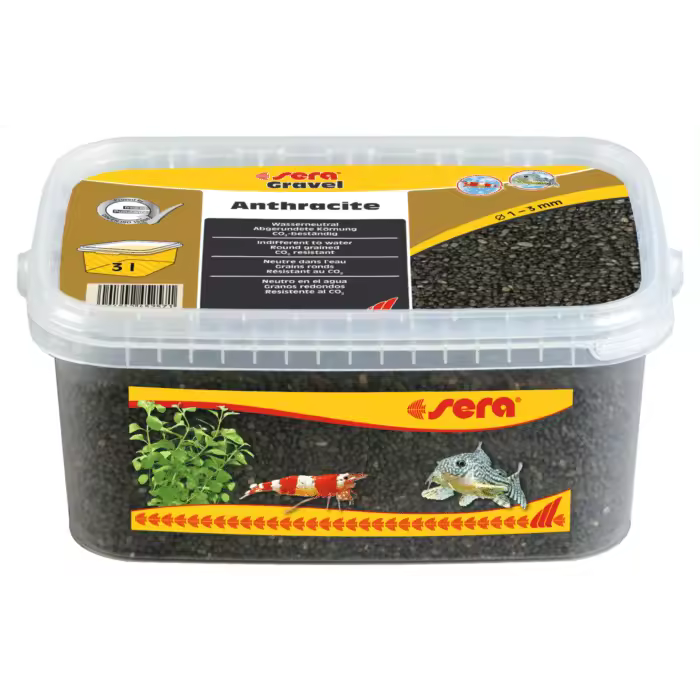 Sera Gravel Anthracite 1-3 mm 3 L - 1