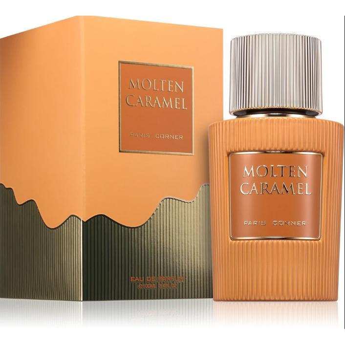 Paris corner molten caramel eau de parfum 100 ml unisex – gourmand perfume of white chocolate, caramel and vanilla