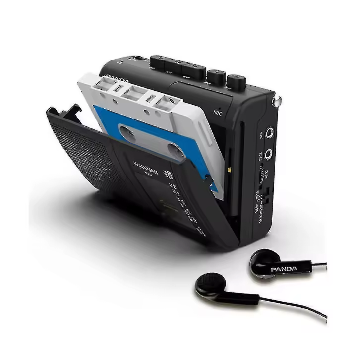 6501 Portátil De Cassette AM/FM Radio Retro Cassette Reproductor De Música Walkman Grabadora Con Altavoz-JA-MXBC - 1