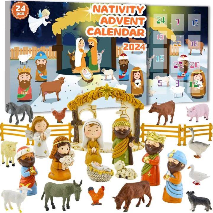 Calendario De Adviento Bluey – 24 Figuras Y Accesorios Navideños Para Niños +3 Años