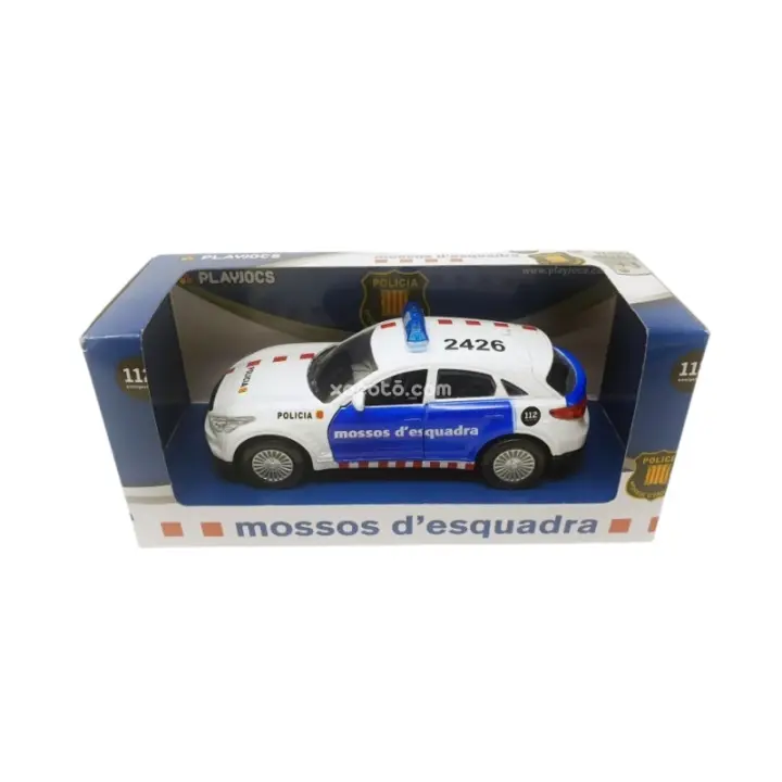 Coche Mossos D'Esquadra Metálico - Maqueta de vehíclo en miniatura, metálico, puertas abatibles - Escala 1:35 - xocoto - 1