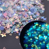 10g Mezcla De Lentejuelas Luminosas Para Brillar En La Oscuridad Con Diseño De Nieve Y Pluma Redonda Concauda Para Decoración De Joyería Y Uñas - details 12