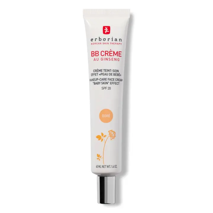 Erborian BB Cream Dore 40 ml Base de maquillaje hidratante de cobertura con FPS 20 - 1
