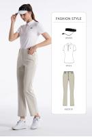 PGM Pantalones De Golf Para Mujer Alta Elasticidad Verano Primavera Casual Largo Secado Rápido Flared KUZ176 Cierre Botón Fly Material Poliéster - details 13
