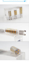 6pcs Bombilla LED G9 3W 5W 7W Cerámica SMD Reemplazo De Luz Halógena Para Candelabro Voltaje AC180-265V Luz Fría (5500-7000K) - details 3