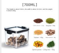 Jars De Almacenamiento Para Cocina Grandes Organizador De Granos Y Condimentos a Prueba De Humedad En Plástico Estilo Japonés - details 17