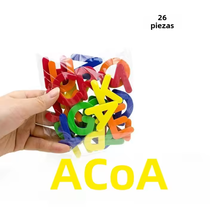 Juego De Letras Y Números Magnéticos Para Nevera Alfabeto ABC Y Cuentas 123 En Plástico Educativo Para Preescolar Aprendizaje Uso En Nevera - 1