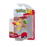 Figura Pokémon Battle - Fennekin y Bonsly 5cm Raíz MERCHAN-STORE Figuras Pokémon Pokemon - details 4