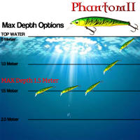 THETIME PHANTOM2 110SP Suspend Wobbler Minnow Lure 110mm 19g Artificial Señuelo Para Pesca En El Agua Media Para Peces Y Salmón En Río Lago Oceán - details 3