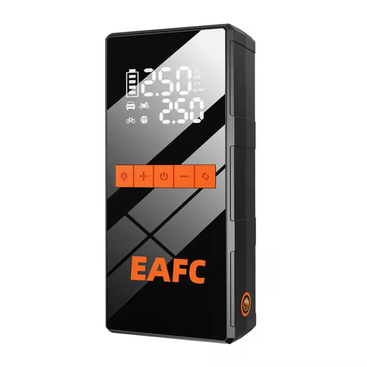 Arrancador de coche de 12V 1200A, 4 en 1, inalámbrico, inflador de neumáticos, 150PSI  compresor de aire, banco de energía, arranque de batería portátil, carga rápida - 1