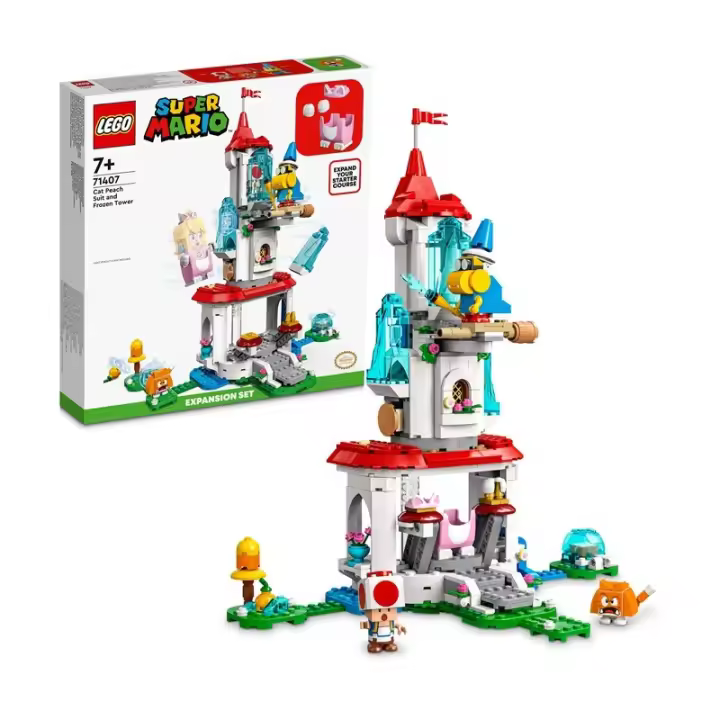 LEGO Super Mario 71407 Set de Expansión: Torre de Hielo y Traje de Peach Felina edad a partir de 7 años, contiene 494 piezas 23L71407 - 1