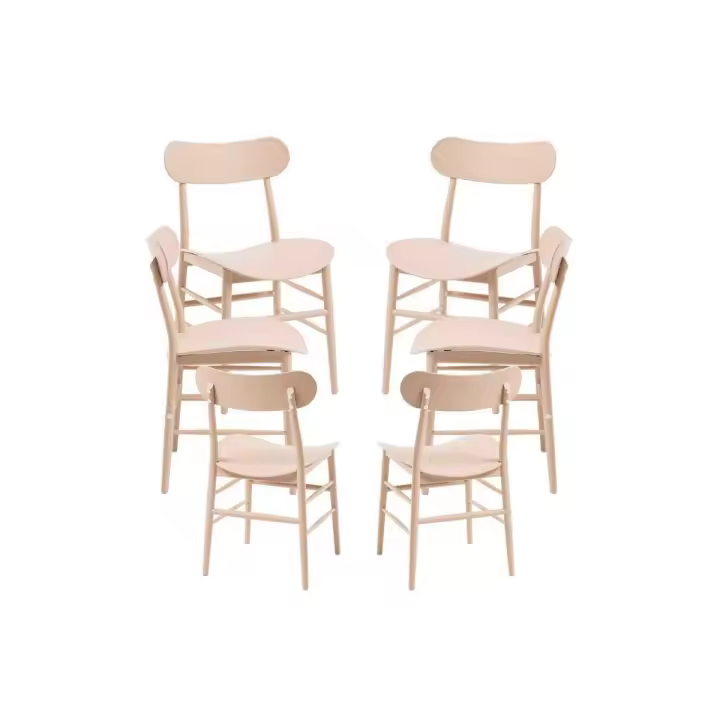 Pack 6 Sillas Teis - Beige - 1