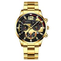 Reloj De Cuarzo Para Hombre GENEVA Creativo Con Seis Pines En Aleación De Acero Cadena De Reloj De Lujo Casual Fashion - details 9