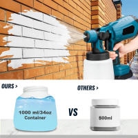 1000ML Cordless Electric Spray Gun Portable High Power Paint Sprayer HVLP Auto Furniture Steel Coating Airbrush For Makita 18V Battery - details 2