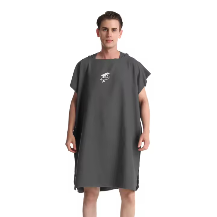 Poncho De Baño Unisex Mutao Para Surf Natación Y Vela Toalla De Microfibra Ropa De Baño Para Playa Y Piscina Secado Rápido - 1