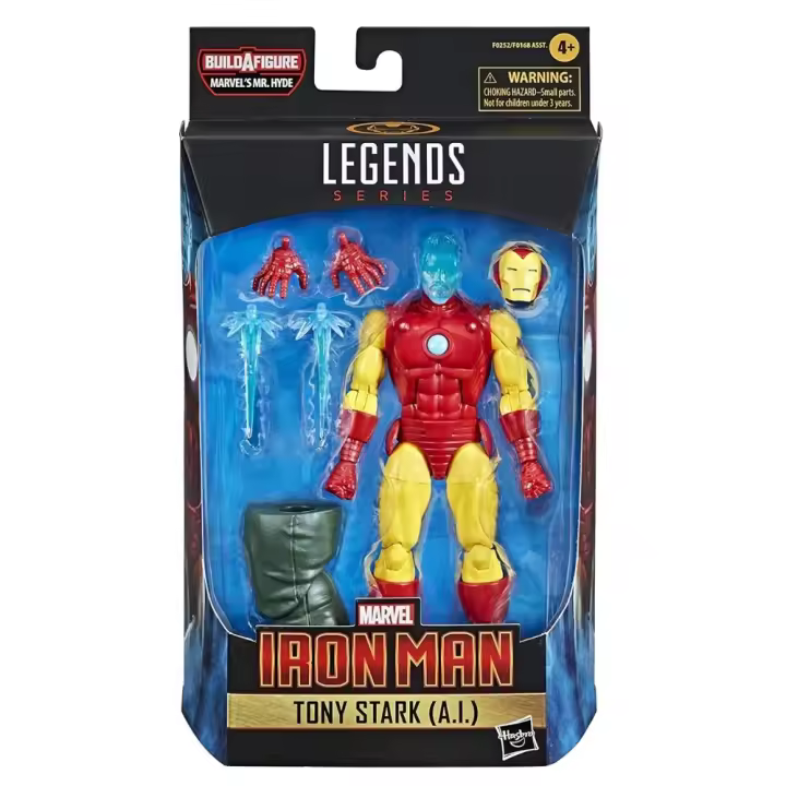 Figura Tony Stark A.I. Iron Man Marvel 15 cm Legends Series Hasbro con parte para armar la figura de Marvel's Mr.Hyde - 1