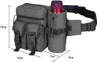 Riñonera táctica con Bolso para botella de Agua, impermeable, de Lona Militar, para correr, senderismo, caminar, andar en bicicleta y ciclismo. - details 0