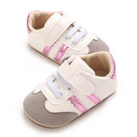 Zapatos De Caminar Para Bebés 0-18 Meses Con Solapa De Goma Suave Y Material De Cuero PU Cómodos Y Versátiles Con Patrón Rayado - details 14