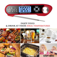Termómetro De Cocina Digital 2 En 1 Con Alarma Y Luz Trasera Resistente Al Agua Para Carne Y Hornos Grillas Medición Instantánea - details 4