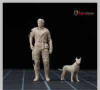 Figuras De Acción Miniatura 1/64 1/43 Soldado Y Perro Loco Para Escenas De Coches Juguetes Unisex Adultos PVC Completas - details 3