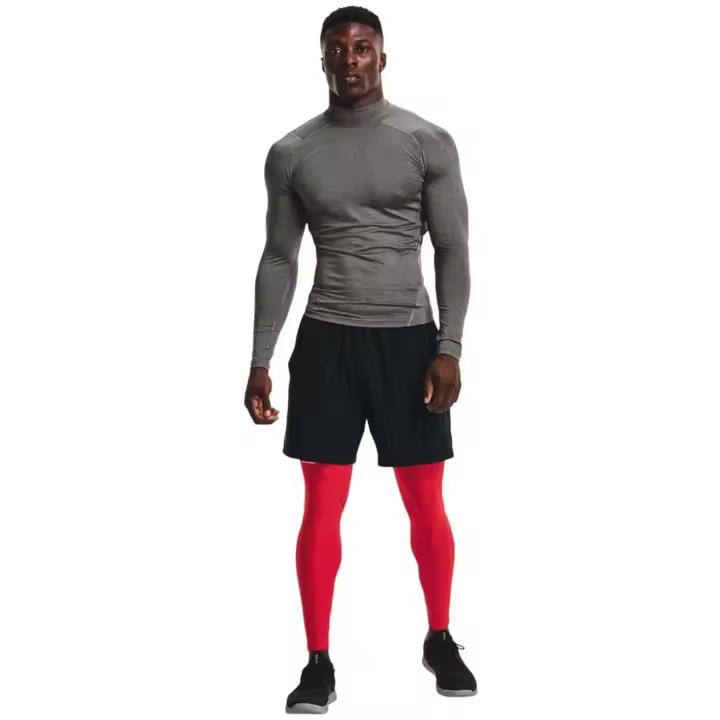 Camiseta de Manga Corta Under Armour Heatgear® Mock Long Sleeve para hombre en color gris - 1
