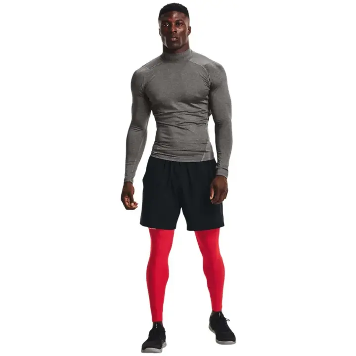 Camiseta de Manga Corta Under Armour Heatgear® Mock Long Sleeve para hombre en color gris - 1