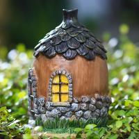 Figuras De Resina De Setas Y Nogal Estatua De Casa Para Jardín Accesorios De Micro Paisaje Decoración De Jardín Escultura Para El Hogar - details 6