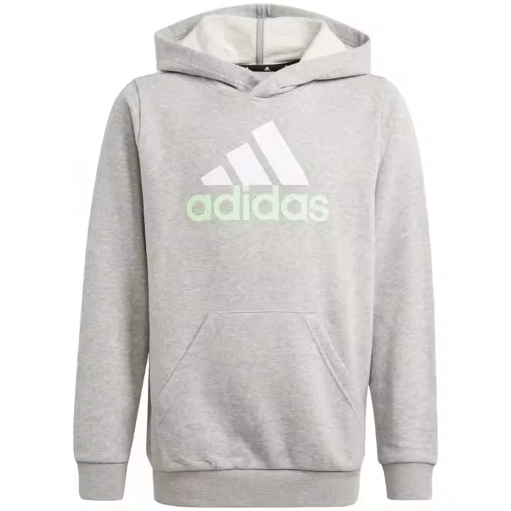 Sudadera con Capucha Adidas Essentials Two-Colored Big Logo Cotton Hoodie para niños unisex en color gris - 1