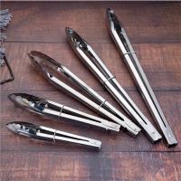 Pinzas De Acero Inoxidable Para Cocina Herramienta De Alimentos Resistentes Al Calor Para Salada Pan BBQ Cebolla Utensilios De Cocina Herramientas De Barbacoa Para Buffet - details 1