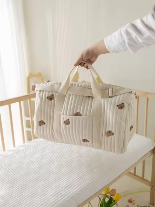 Bolso Grande Para Mamá Bolsa De Pañales Maternidad Organizador Portátil Para Llevarte En Viaje Bolsa De Mano Para Camarilla Estilo Tote Bag - 1