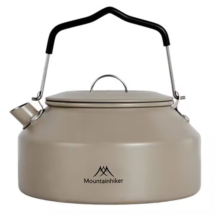 Tetera Silbante Portátil De 1.4L Con Mano Para Acampar Cocinar Y Viajar Material De Aluminio No Plegable Resistente Al Calor - 1