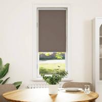 vidaXL Estor Enrollable Opaco Color Café de Tela en dimension 150 cmx105 cm/150 cmx115 cm/150 cmx120 cm y más | protección solar decorativa para ventanas hogar oficina dormitorio fácil de instalar - details 4