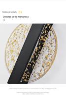 Aplique de pared interior regulable, aplique LED redondo negro de 6W 3000/4000K/6500K - details 6