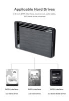 Carcasa De Disco Duro Externo USB 3.0 2.5 Pulgadas UTHAI SSD SATA Serial Port Micro Interface Sin Herramientas Para Mobile - details 3