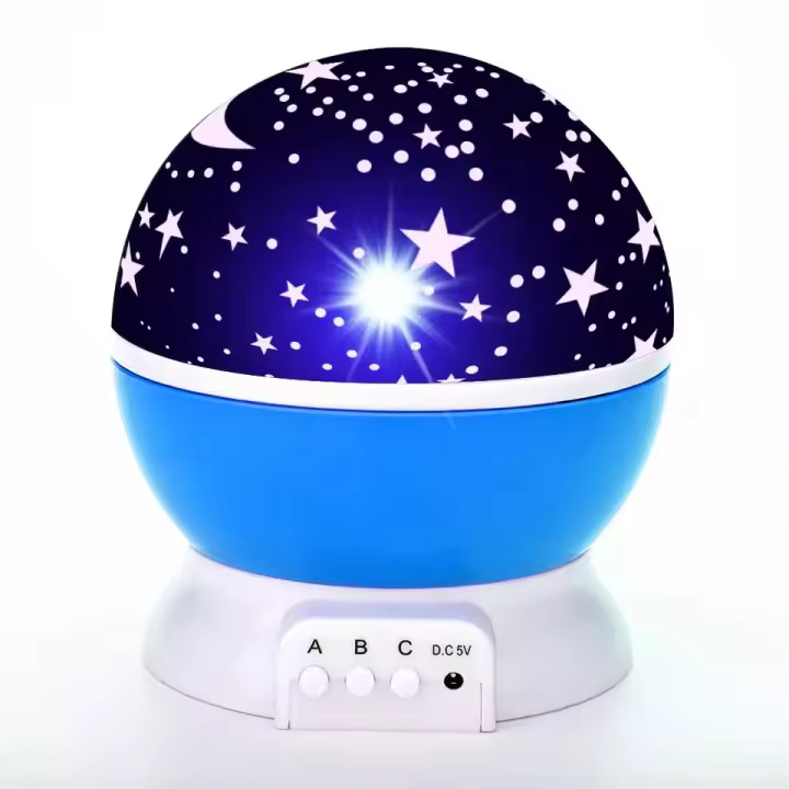 Proyector giratorio de Luna, estrella, cielo nocturno, habitación de niños, Control remoto inteligente, USB, decoración LED, luces nocturnas - 1