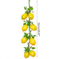 2pcs Decoración De Pared De Jardín Artificial Naranja 52CM Frutas Artificiales Para El Hogar Y Fotografía Propiedades De Interiores Y Exteriores - details 5