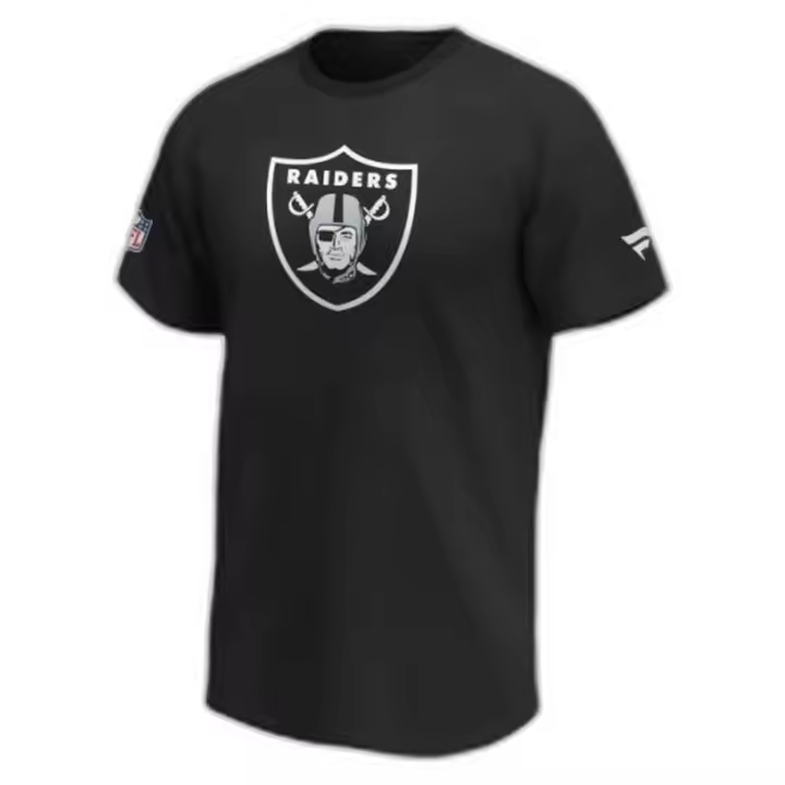 Camiseta de Manga Corta Fanatics Nfl Las Vegas Raiders para hombre en color negro - 1