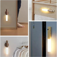 Lámpara De Pared LED Con Sensor De Movimiento Recargable Magnética Para Dormitorio Escalera Mesa Armario Luz De Noche Moderna - details 11